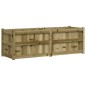 vidaXL Pflanzkübel 150x50x50 cm Kiefernholz Imprägniert vidaXL Pflanzkübel 150x50x50 cm Kiefernholz Imprägniert