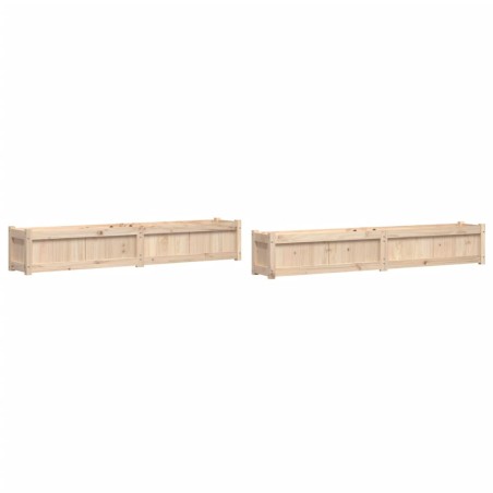 vidaXL Pflanzkübel 2 Stk. Massivholz Kiefer