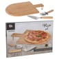 Excellent Houseware 3-tlg. Pizza-Schneidebrett Set 43x30 cm Bambus Excellent Houseware 3-tlg. Pizza-Schneidebrett Set 43x30 cm Bambus