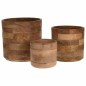 Home&Styling 3-tlg. Pflanzentopf-Set Mango Massivholz Natur Home&Styling 3-tlg. Pflanzentopf-Set Mango Massivholz Natur
