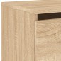vidaXL Wand-Nachttisch mit LED-Leuchten Sonoma-Eiche vidaXL Wand-Nachttisch mit LED-Leuchten Sonoma-Eiche