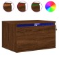 vidaXL Wand-Nachttische mit LED-Leuchten 2 Stk. Braun Eichen-Optik vidaXL Wand-Nachttische mit LED-Leuchten 2 Stk. Braun Eichen-Optik