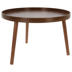 Home&Styling 2-tlg. Beistelltisch-Set Rund Walnussholz-Optik
