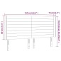 vidaXL LED Kopfteil Dunkelblau 163x16x118/128 cm Samt vidaXL LED Kopfteil Dunkelblau 163x16x118/128 cm Samt