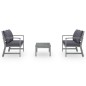 vidaXL 3-tlg. Garten-Lounge-Set mit Auflagen Massivholz Akazie Grau vidaXL 3-tlg. Garten-Lounge-Set mit Auflagen Massivholz Akazie Grau