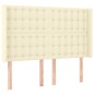 vidaXL LED Kopfteil Creme 147x16x118/128 cm Kunstleder vidaXL LED Kopfteil Creme 147x16x118/128 cm Kunstleder