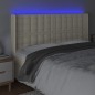vidaXL LED Kopfteil Creme 147x16x118/128 cm Kunstleder vidaXL LED Kopfteil Creme 147x16x118/128 cm Kunstleder