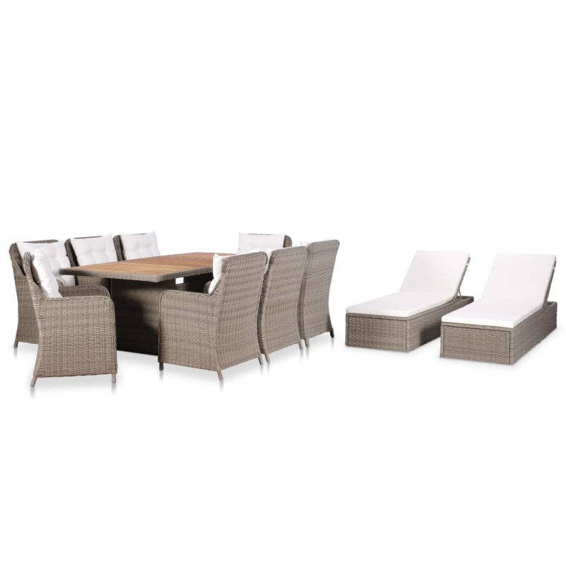 11-tlg. Garten-Essgruppe Poly Rattan 11-tlg. Garten-Essgruppe Poly Rattan