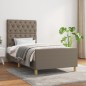 vidaXL Bettgestell mit Kopfteil Taupe 80x200 cm Stoff vidaXL Bettgestell mit Kopfteil Taupe 80x200 cm Stoff