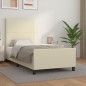 vidaXL Bettgestell mit Kopfteil Creme 80x200 cm Kunstleder vidaXL Bettgestell mit Kopfteil Creme 80x200 cm Kunstleder