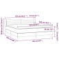 vidaXL Boxspringbett mit Matratze Dunkelbraun 160x200 cm Stoff vidaXL Boxspringbett mit Matratze Dunkelbraun 160x200 cm Stoff