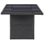 7-tlg. Garten-Essgruppe Poly Rattan Schwarz 7-tlg. Garten-Essgruppe Poly Rattan Schwarz