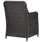 7-tlg. Garten-Essgruppe Poly Rattan Schwarz 7-tlg. Garten-Essgruppe Poly Rattan Schwarz