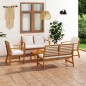 vidaXL 5-tlg. Garten-Lounge-Set mit Auflagen Massivholz Akazie vidaXL 5-tlg. Garten-Lounge-Set mit Auflagen Massivholz Akazie