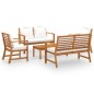 vidaXL 5-tlg. Garten-Lounge-Set mit Auflagen Massivholz Akazie vidaXL 5-tlg. Garten-Lounge-Set mit Auflagen Massivholz Akazie