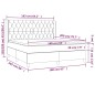vidaXL Boxspringbett mit Matratze Dunkelgrün 160x200 cm Samt vidaXL Boxspringbett mit Matratze Dunkelgrün 160x200 cm Samt