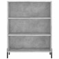 Highboard Betongrau 69,5x34x180 cm Holzwerkstoff Highboard Betongrau 69,5x34x180 cm Holzwerkstoff