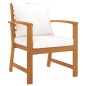 vidaXL 5-tlg. Garten-Lounge-Set mit Auflagen Massivholz Akazie vidaXL 5-tlg. Garten-Lounge-Set mit Auflagen Massivholz Akazie