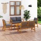5-tlg. Garten-Lounge-Set mit Auflagen Massivholz Akazie 5-tlg. Garten-Lounge-Set mit Auflagen Massivholz Akazie