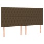 vidaXL Boxspringbett mit Matratze Dunkelbraun 180x200 cm Stoff vidaXL Boxspringbett mit Matratze Dunkelbraun 180x200 cm Stoff