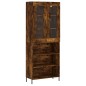 Highboard Räuchereiche 69,5x34x180 cm Holzwerkstoff Highboard Räuchereiche 69,5x34x180 cm Holzwerkstoff