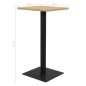 vidaXL Bistrotisch Eichefarben 50x50x107 cm vidaXL Bistrotisch Eichefarben 50x50x107 cm