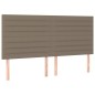 vidaXL Boxspringbett mit Matratze Taupe 200x200 cm Stoff vidaXL Boxspringbett mit Matratze Taupe 200x200 cm Stoff