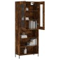 Highboard Räuchereiche 69,5x34x180 cm Holzwerkstoff Highboard Räuchereiche 69,5x34x180 cm Holzwerkstoff
