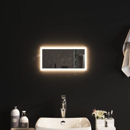 vidaXL LED-Badspiegel 40x20 cm