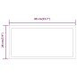 vidaXL LED-Badspiegel 40x20 cm vidaXL LED-Badspiegel 40x20 cm