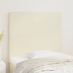 vidaXL Kopfteile 2 Stk. Creme 80x5x78/88 cm Kunstleder