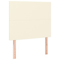vidaXL Kopfteile 2 Stk. Creme 80x5x78/88 cm Kunstleder