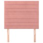 vidaXL Kopfteile 2 Stk. Rosa 80x5x78/88 cm Samt