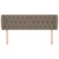 vidaXL Kopfteil mit Ohren Taupe 163x23x78/88 cm Stoff