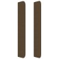 vidaXL Kopfteil mit Ohren Dunkelbraun 203x16x118/128 cm Stoff vidaXL Kopfteil mit Ohren Dunkelbraun 203x16x118/128 cm Stoff