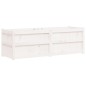 vidaXL Pflanzkübel Weiß 150x50x50 cm Massivholz Kiefer vidaXL Pflanzkübel Weiß 150x50x50 cm Massivholz Kiefer