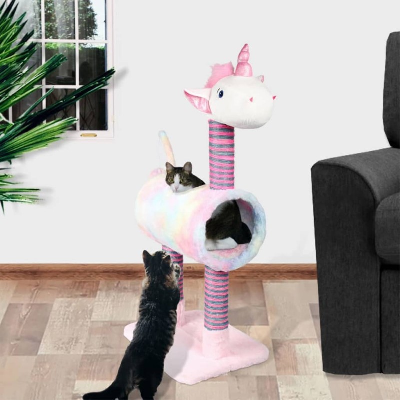 Pets Collection Kratzbaum Unicorn Rosa 40x30x85 cm Pets Collection Kratzbaum Unicorn Rosa 40x30x85 cm