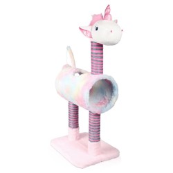 Pets Collection Kratzbaum Unicorn Rosa 40x30x85 cm