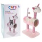 Pets Collection Kratzbaum Unicorn Rosa 40x30x85 cm Pets Collection Kratzbaum Unicorn Rosa 40x30x85 cm