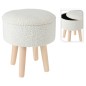 Home&Styling Hocker mit Stauraum Ø28,7x33,8 cm Elfenbeinweiß Home&Styling Hocker mit Stauraum Ø28,7x33,8 cm Elfenbeinweiß