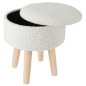 Home&Styling Hocker mit Stauraum Ø28,7x33,8 cm Elfenbeinweiß Home&Styling Hocker mit Stauraum Ø28,7x33,8 cm Elfenbeinweiß