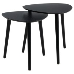 Home&Styling 2-tlg. Beistelltisch-Set Schwarz