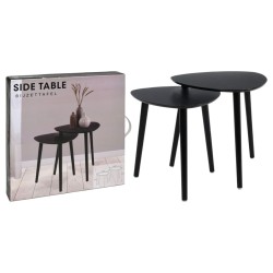 Home&Styling 2-tlg. Beistelltisch-Set Schwarz