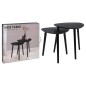 Home&Styling 2-tlg. Beistelltisch-Set Schwarz Home&Styling 2-tlg. Beistelltisch-Set Schwarz