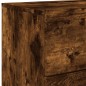 vidaXL Wand-Nachttisch mit LED-Leuchten Räuchereiche vidaXL Wand-Nachttisch mit LED-Leuchten Räuchereiche