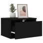 vidaXL Wand-Nachttische mit LED-Leuchten 2 Stk. Schwarz vidaXL Wand-Nachttische mit LED-Leuchten 2 Stk. Schwarz