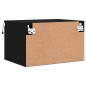 vidaXL Wand-Nachttische mit LED-Leuchten 2 Stk. Schwarz vidaXL Wand-Nachttische mit LED-Leuchten 2 Stk. Schwarz