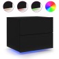 vidaXL Wand-Nachttische mit LED-Leuchten 2 Stk. Schwarz vidaXL Wand-Nachttische mit LED-Leuchten 2 Stk. Schwarz