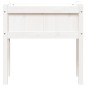 vidaXL Pflanzkübel mit Beinen Weiß 70x31x70 cm Massivholz Kiefer vidaXL Pflanzkübel mit Beinen Weiß 70x31x70 cm Massivholz Kiefer