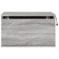 vidaXL Wand-Nachttisch mit LED-Leuchten Grau Sonoma vidaXL Wand-Nachttisch mit LED-Leuchten Grau Sonoma